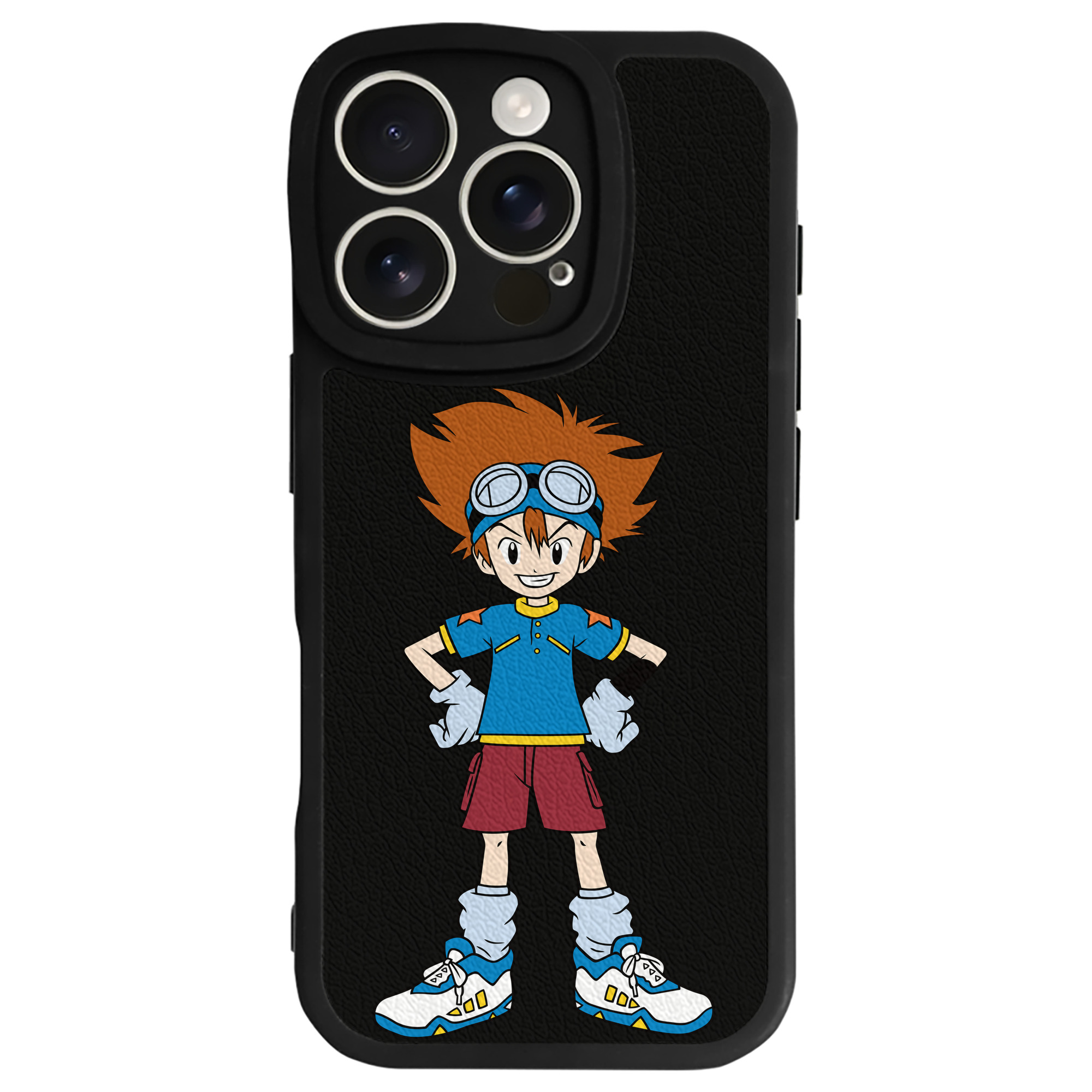 （画像用） Digimon デジタルモンスター/デジモン 【iPhone 16シリーズ対応】シリコンスマホケース（レザー調） 材質：シリコン